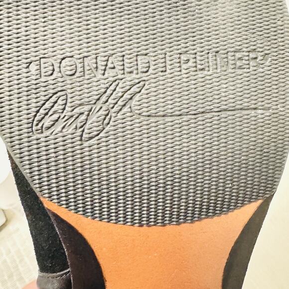 Donald J Pliner Boots Womens 8.5 Black Suede Leather Tall Riding Equestrian - Picture 10 of 12